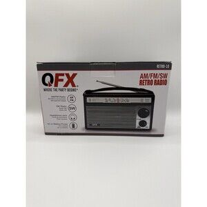 QFX AM/FM/SW Retro Radio Portable Shortwave Vintage Style Receiver